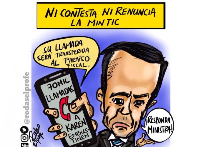 Caricatura: Ni contesta ni renuncia la minTIC