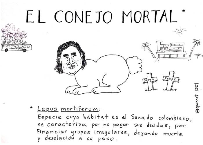 Caricatura: El conejo mortal