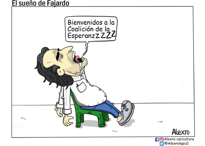 Caricatura: El sueño de Fajardo