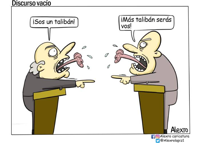 Caricatura: Discurso vacío