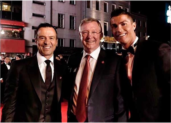 Foto de Cristiano Ronaldo y Jorge Mendes