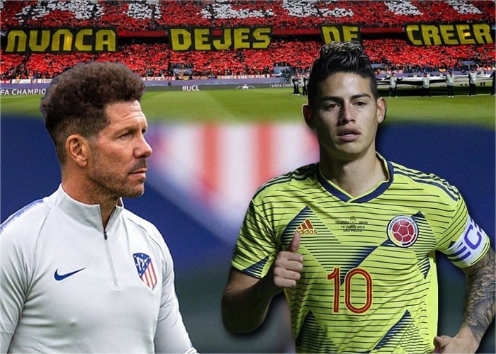 Simeone es el único técnico que puede ajuiciar a James