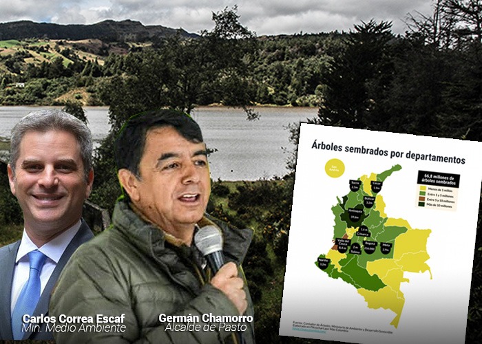 El alcalde de Pasto se lleva la delantera en la siembra de árboles en Colombia
