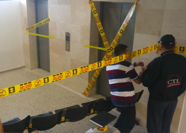 Otro ascensor se desplomó en el Palacio de Justicia de Cali