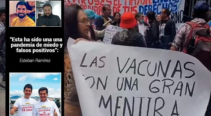  - El líder de los antivacunas que buscan boicotear la inmunización contra el covid en Colombia