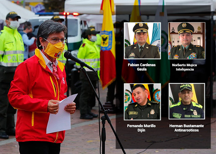 Los cuatro generales que se ganaron el ‘chicharrón’ de la seguridad de Bogotá