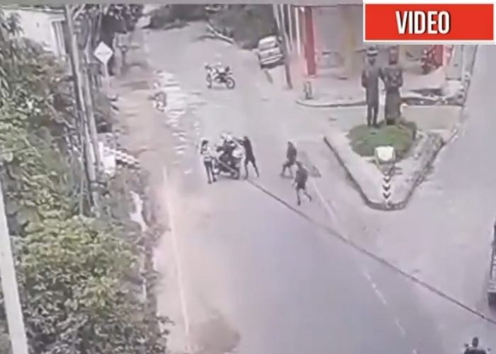 VIDEO: A sangre fría asesinan a dos policías en San Vicente del Caguán