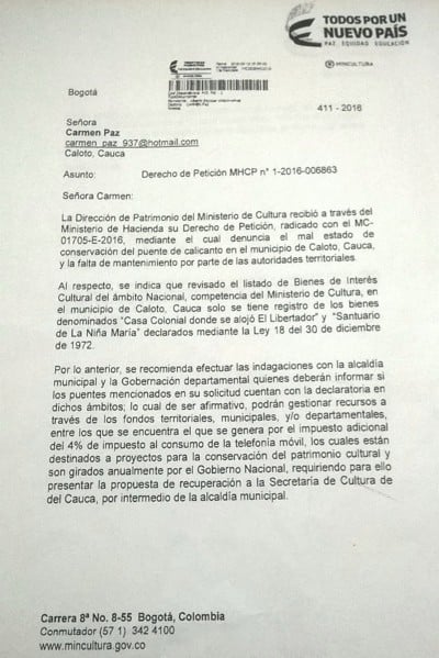  - El olvido en el que tienen a los sitios históricos de Caloto en el Cauca