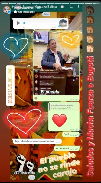 La promesa de Gustavo Bolívar a la alemana de la Primera Línea - -- Las2orillas - La promesa de Gustavo Bolívar a la alemana de la Primera Línea