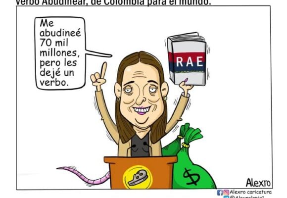 Caricatura: Verbo abudinear, de Colombia para el mundo