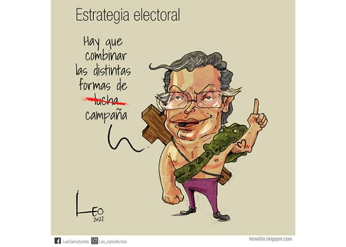 Caricatura: Estrategia electoral