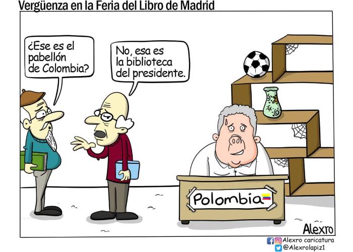 Caricatura: Vergüenza en la Feria del Libro de Madrid