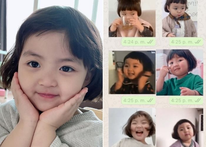 La niña coreana que se convirtió en la reina de los stickers de Whatsapp