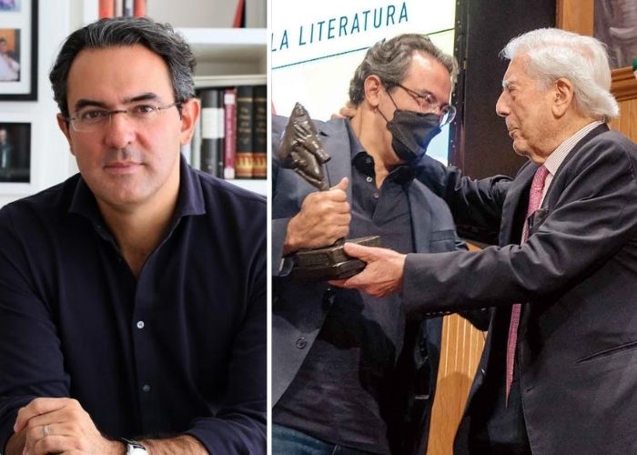 “A Vargas Llosa le debo en parte los libros que he escrito” el colombiano que ganó la Bienal de novela