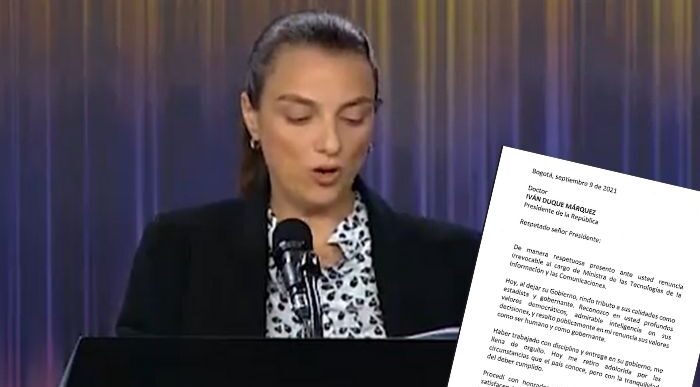  - Karen Abudinen renuncia en medio del partido de Colombia