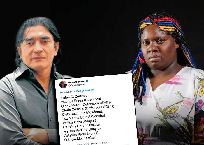 Gustavo Bolívar dejó colgada a la lideresa Yolanda Perea