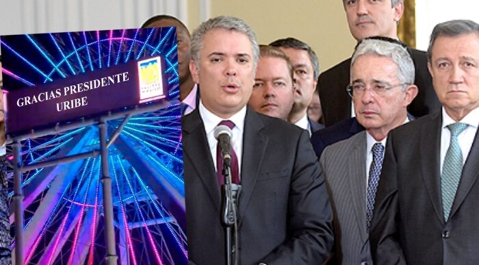  - Con Photoshop, Centro Democrático responde a insulto contra Uribe en Salitre Mágico