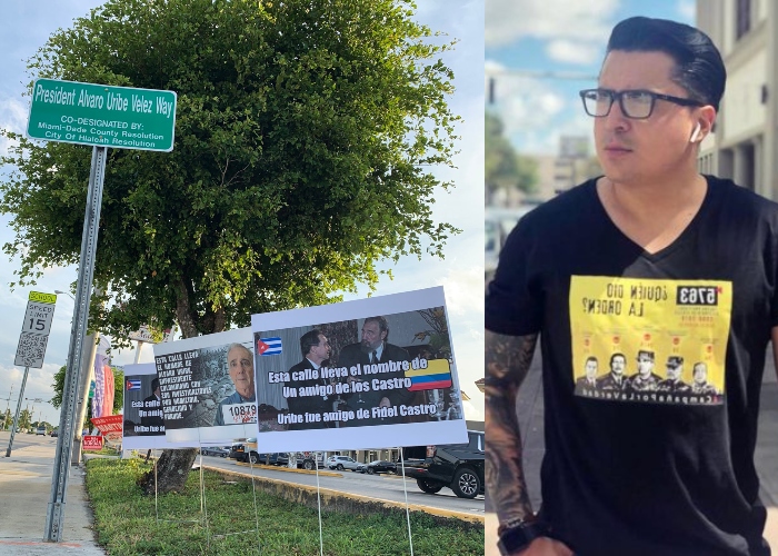 Nueva calle con nombre del expresidente Uribe saboteada: la ensañada de Beto Coral en EEUU