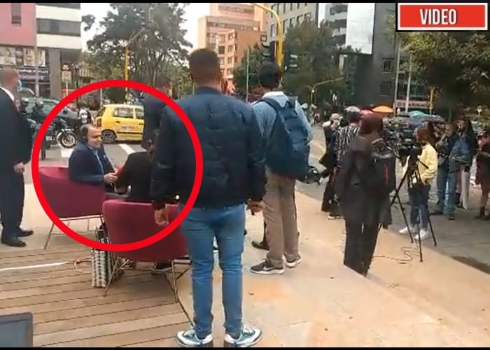 VIDEO: Sabotean la entrevista de Vanessa de la Torre a Oscar Iván Zuluaga