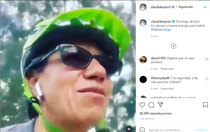  - La desconectada de Claudia Lopez con su Instagram