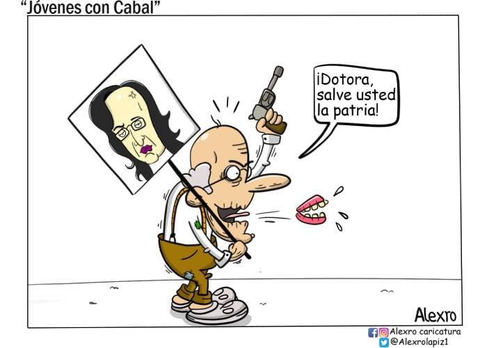 Caricatura: Jóvenes con Cabal