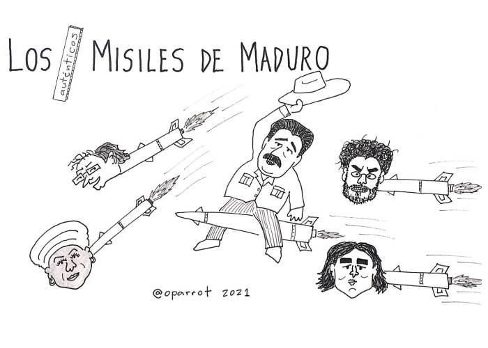 Caricatura: Los -auténticos- misiles de Maduro