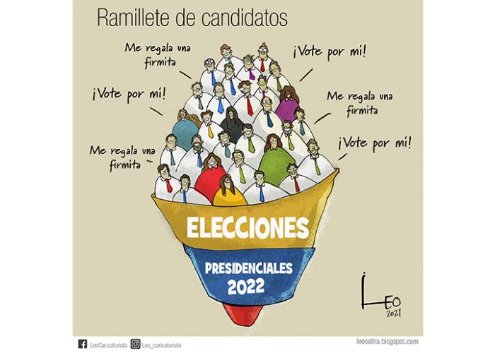Caricatura: Ramillete de candidatos