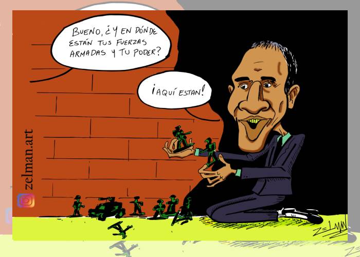 Caricatura: ¿Y dónde está Guaidó?