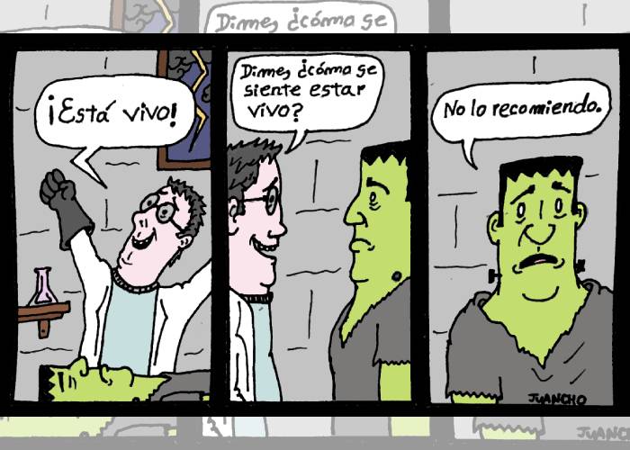 Caricatura: Vida monstruosa