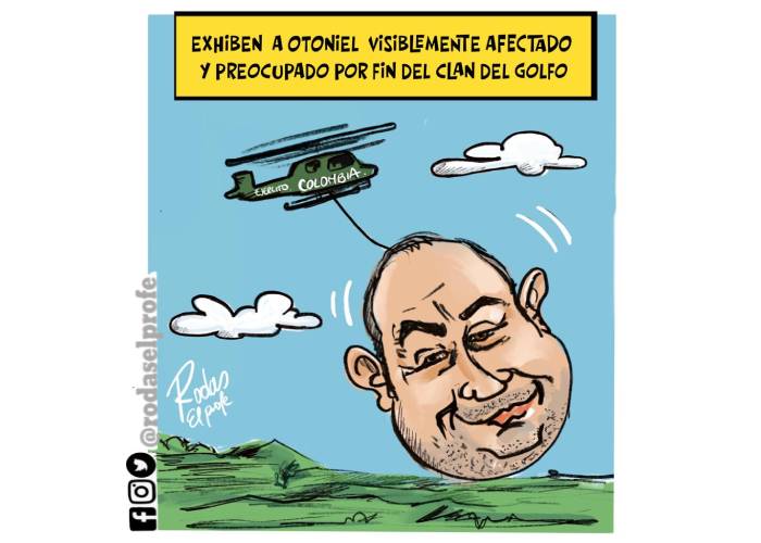 Caricatura: Exhibición de Otoniel