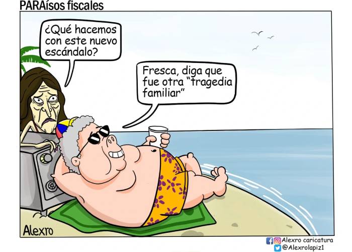 Caricatura: PARAísos fiscales