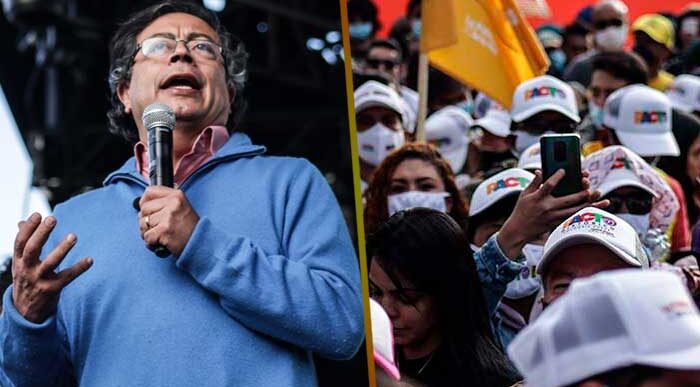 Foto: Leonel Cordero - Petro llenó la Plaza de Lourdes a punta de jóvenes