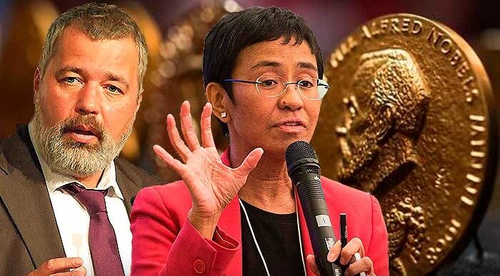  - Los dos periodistas que se ganaron el premio Nobel de la paz