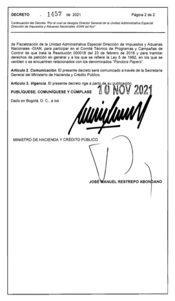  - La carta del director de la DIAN para enfrentarse a los cuestionamientos del congreso