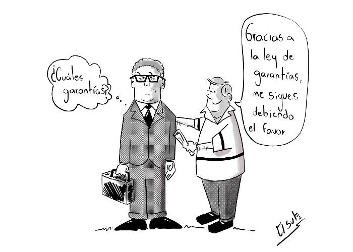 Caricatura: ¿Cuáles garantías?