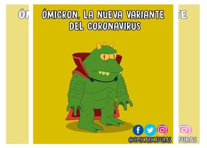 Caricatura: Mi nombre es Ómicron