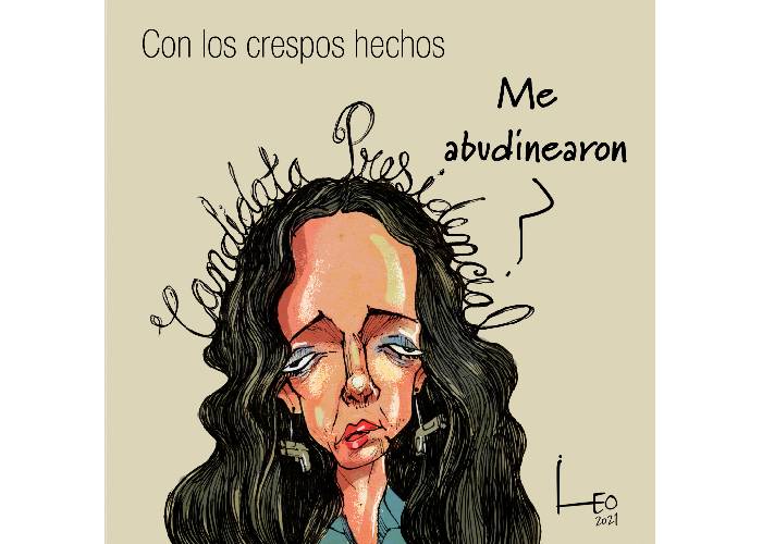 Caricatura: Con los crespos hechos