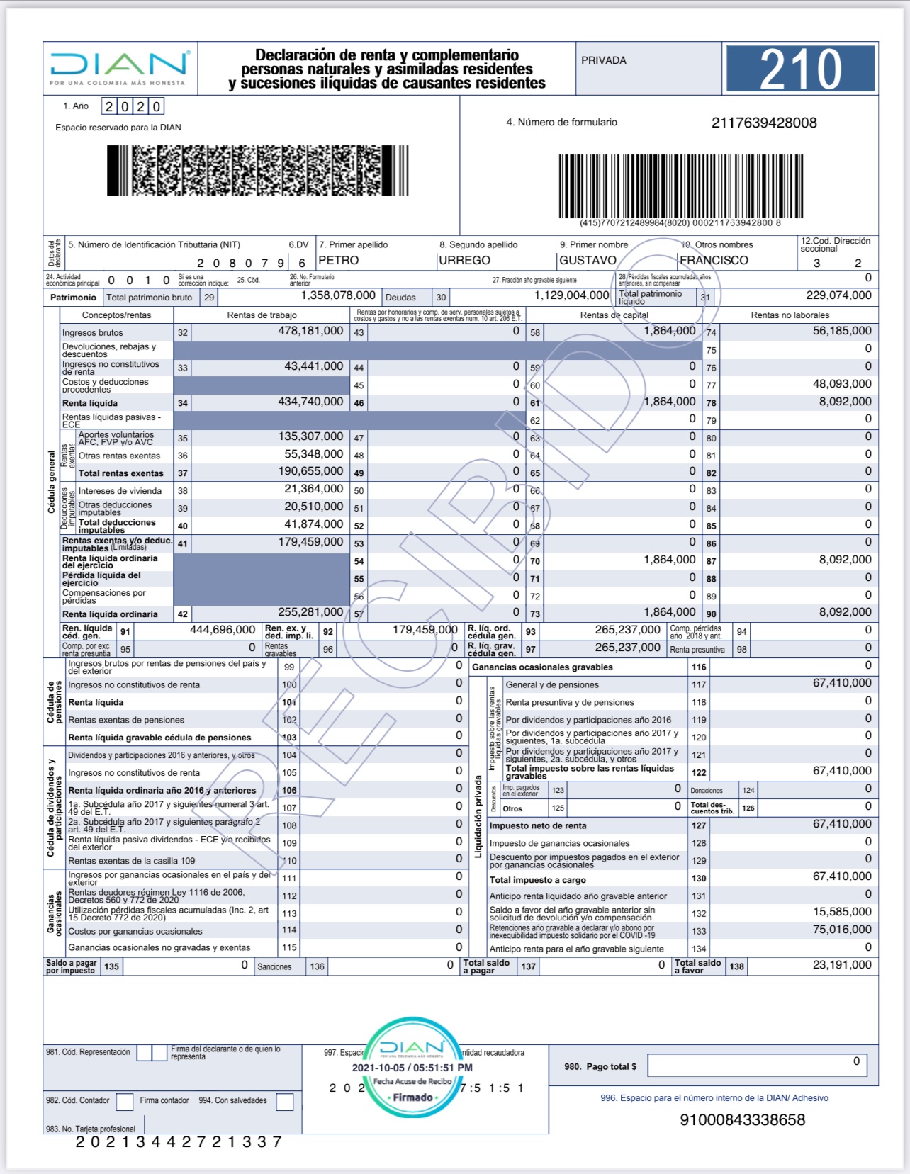  - La millonaria deuda de Petro