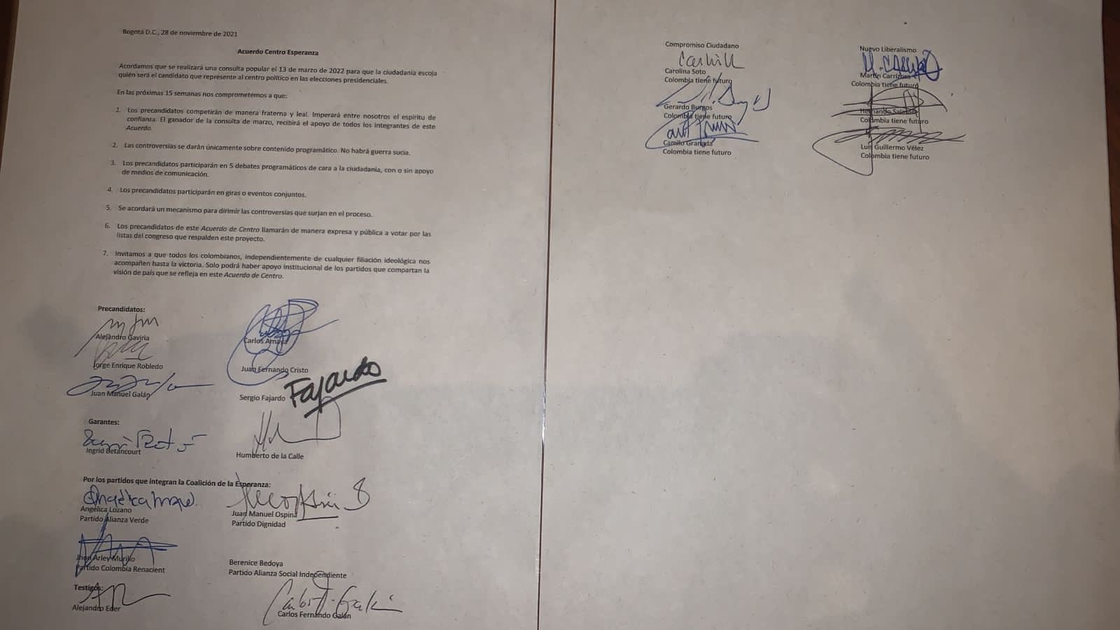  - Con ajuste de nombre, entra Alejandro Gaviria a la coalición de centro izquierda 