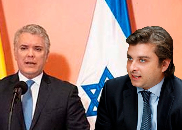 El encuentro de Iván Duque y Gabriel Gilinski en Israel