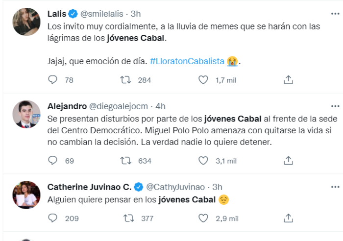  - No paran las burlas a los Jóvenes Cabal
