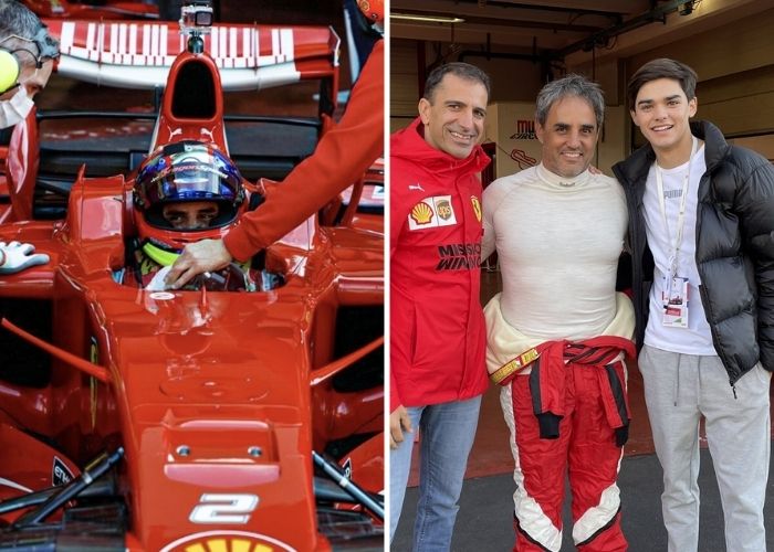 A los 46 años Montoya cumple su sueño y se monta en un Ferrari de Fórmula 1