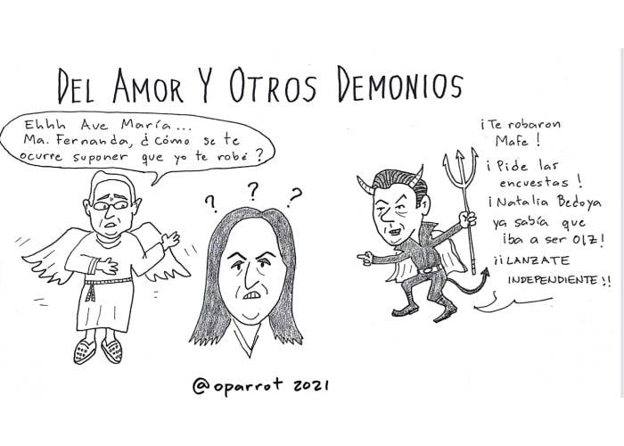 Caricatura: Del amor y otros demonios
