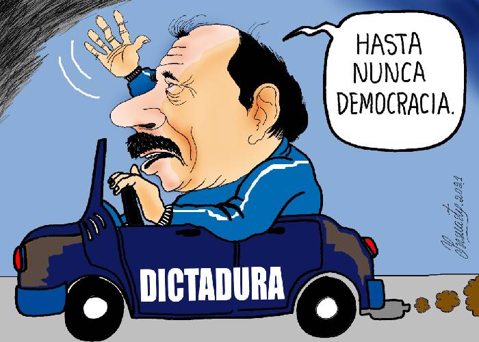 Caricatura: Hasta nunca, democracia