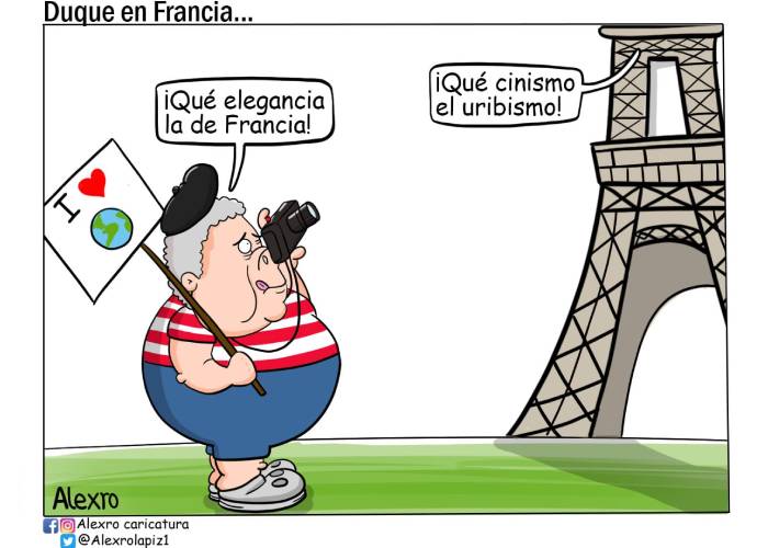Caricatura: Duque en Francia...