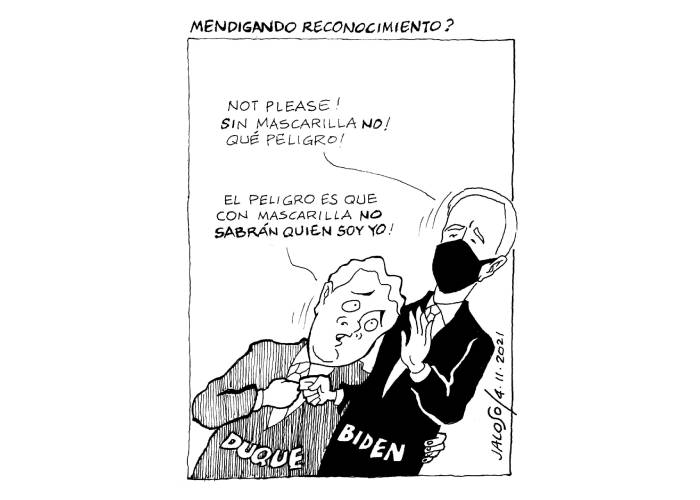 Caricatura: mendigando reconocimiento