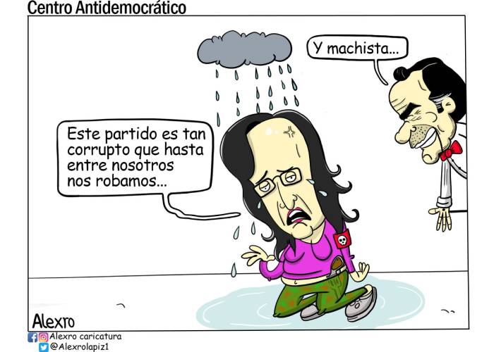 Caricatura: Centro antidemocrático