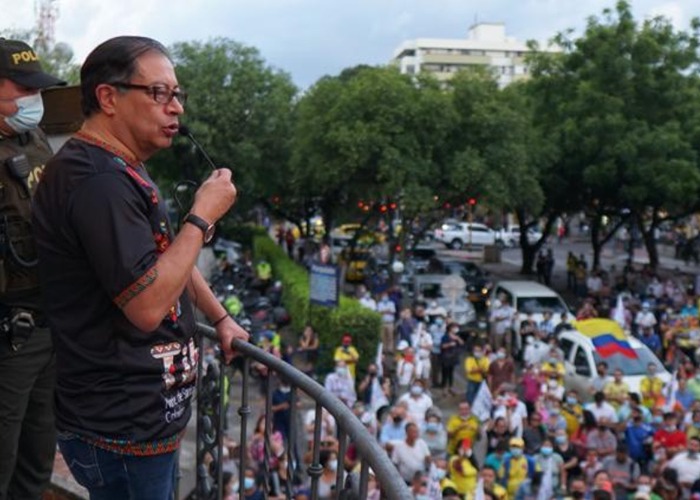 Fracaso de Petro en Cúcuta: poco más de cien personas lo acompañaron