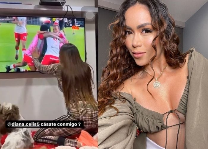 Por Instagram y celebrando un gol: Epa Colombia pidió matrimonio