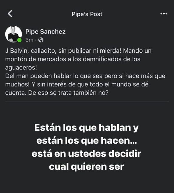  - La grandeza de J Balvin: no hacer públicas sus donaciones